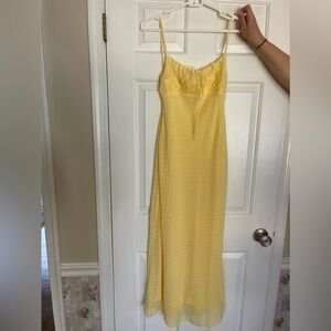 Rumored (never worn) Midsummer Midi Dress in Banana Size Small